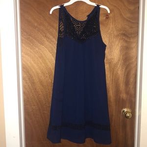 Navy blue casual dress